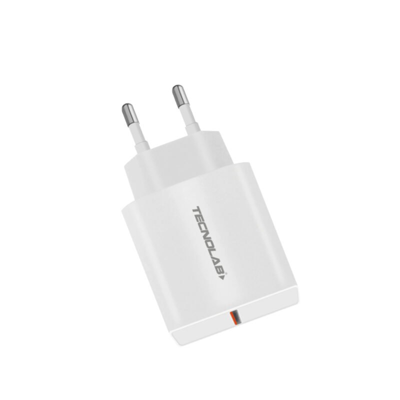 cargador de pared tecnolab carga rapida sin cable white