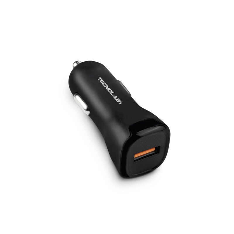 cargador auto 12v carga rÁpida 3.0 black