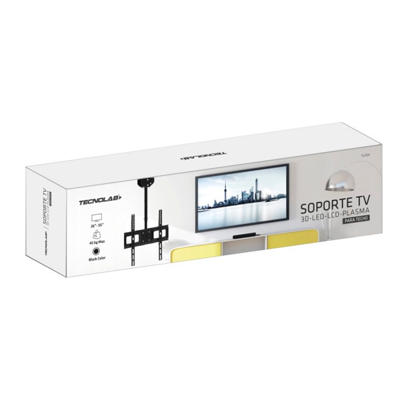 soporte de techo tv de 26 a 55 pulgadas giro 90°
