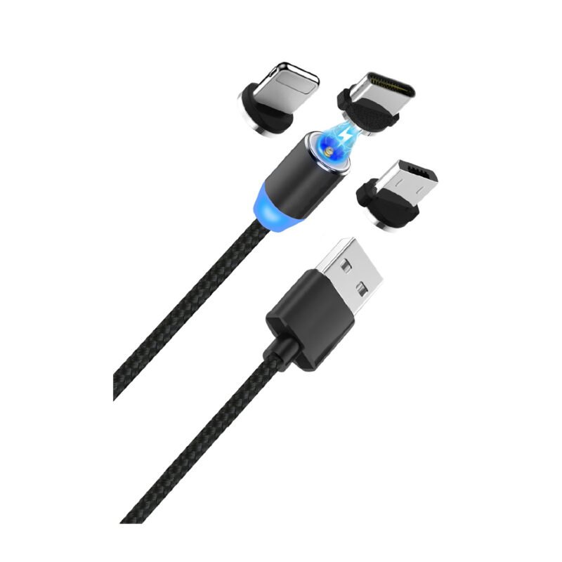 cable 3 en 1 de carga magnetico