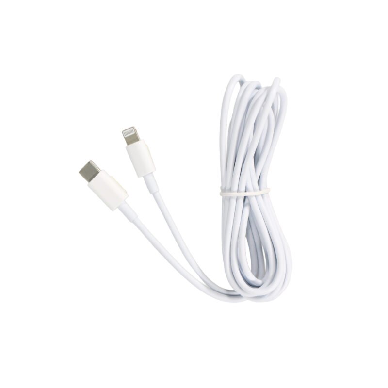 cable tecnolab de carga tipo c a lightning 2 mts ,white — vista 2