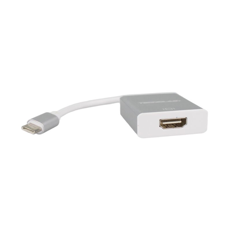 adaptador tecnolab tipo c a hdmi 4k, cable tipo c, compatible pc/mac, resolucion ultra hd 4k, compacto. — vista 2