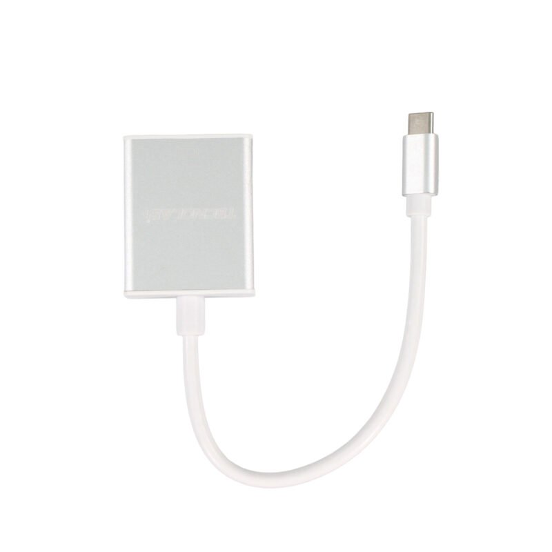adaptador tecnolab tipo c a vga, conexion 1080p, compatible pc/mac, compacto y facil de transportar. — vista 2