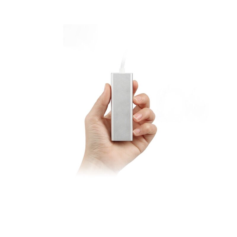 adaptador tecnolab tipo c a ethernet, rj45 10/100/1000 mbps, compatible pc/mac, compacto y facil de transportar. — vista 3