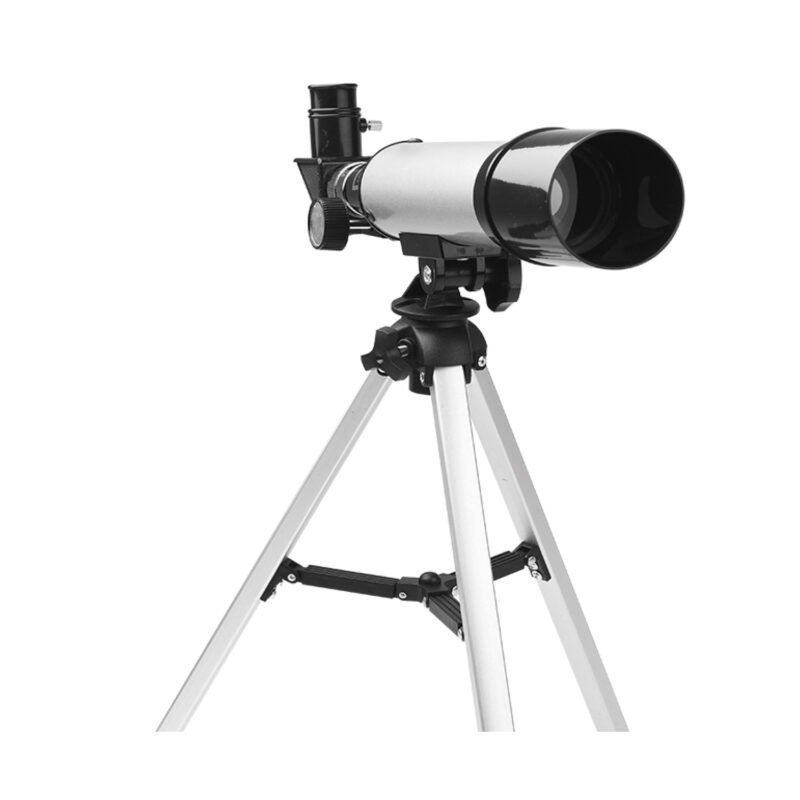 telescopio tecnolab astronomico con tripode, apertura de 50 mm, longitud focal 360 mm, max. ampliacion 90x, ocualares h6mm y h20mm