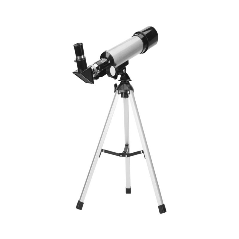 telescopio tecnolab astronomico con tripode, apertura de 50 mm, longitud focal 360 mm, max. ampliacion 90x, ocualares h6mm y h20mm — vista 2