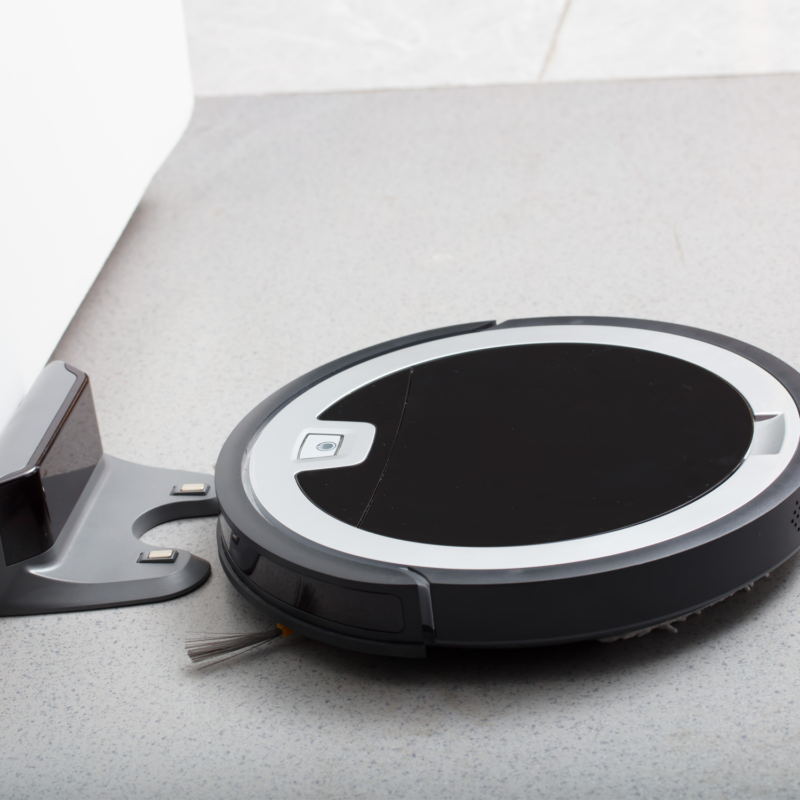 aspiradora robot tecnolab ultradelgada, recarga inteligente, limpieza flexible, bateria li ion 2000mah. — vista 5