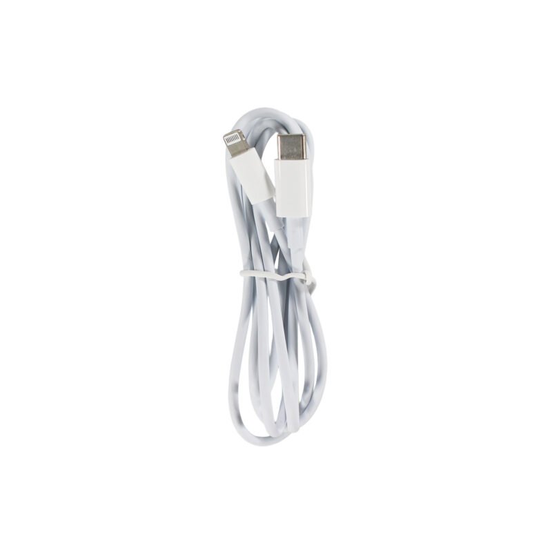 cargador tecnolab salida tipo c 18w con cable tipo c a lightning. certificacion sec. white — vista 7