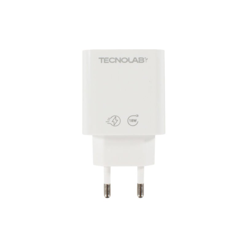 cargador tecnolab salida tipo c 18w con cable tipo c a lightning. certificacion sec. white — vista 16