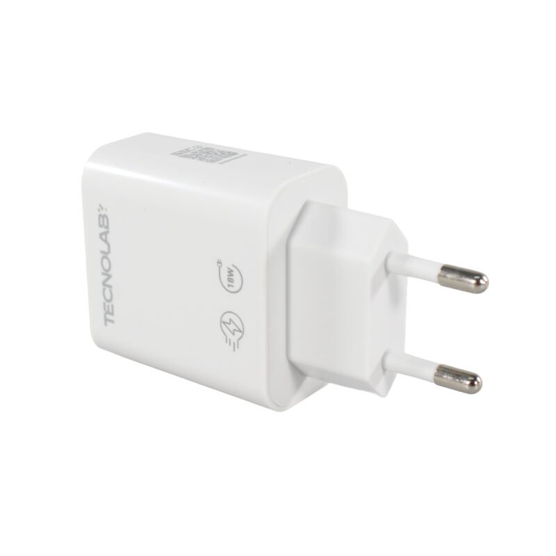 cargador tecnolab salida tipo c 18w con cable tipo c a lightning. certificacion sec. white — vista 17