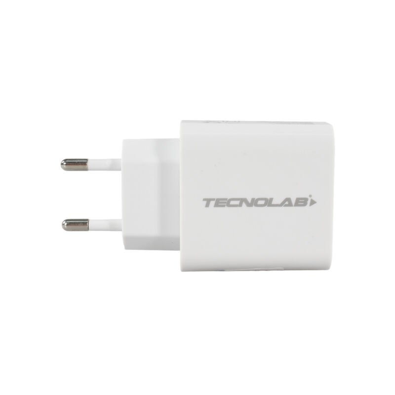 cargador tecnolab pd 18w con cable tipo c a c. certificacion sec. white — vista 8