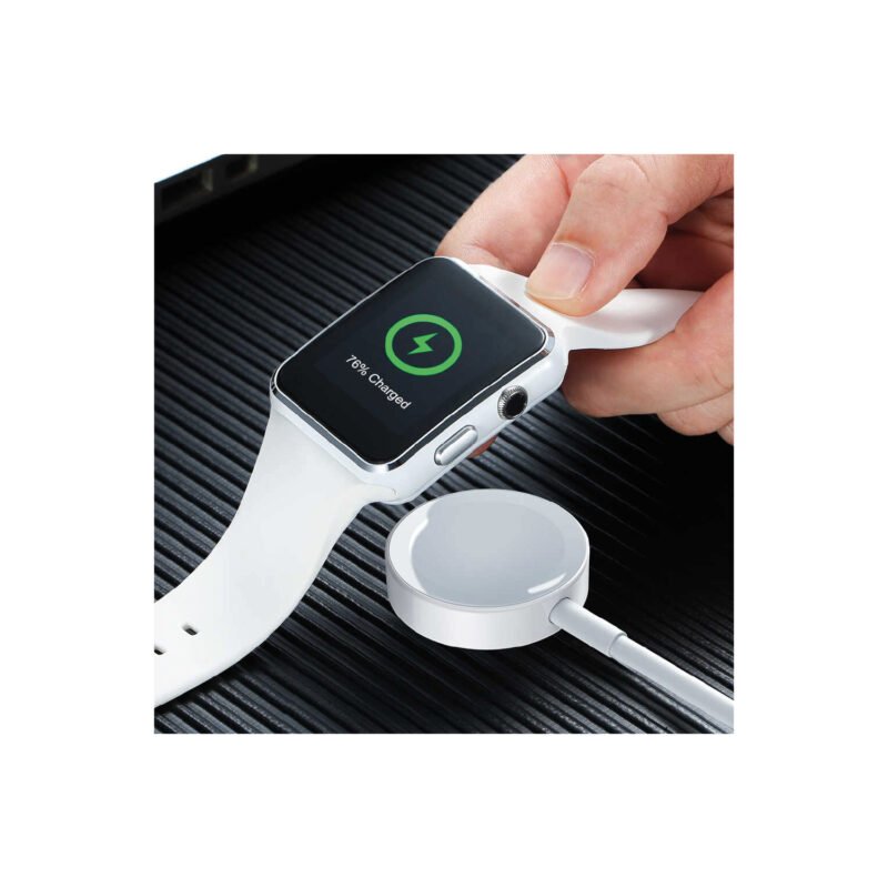 cargador tecnolab magnetico para reloj smartwatch, conector usb, resistente a altas temperaturas, entrada dc 5v/1v, salida 5v/1a — vista 2