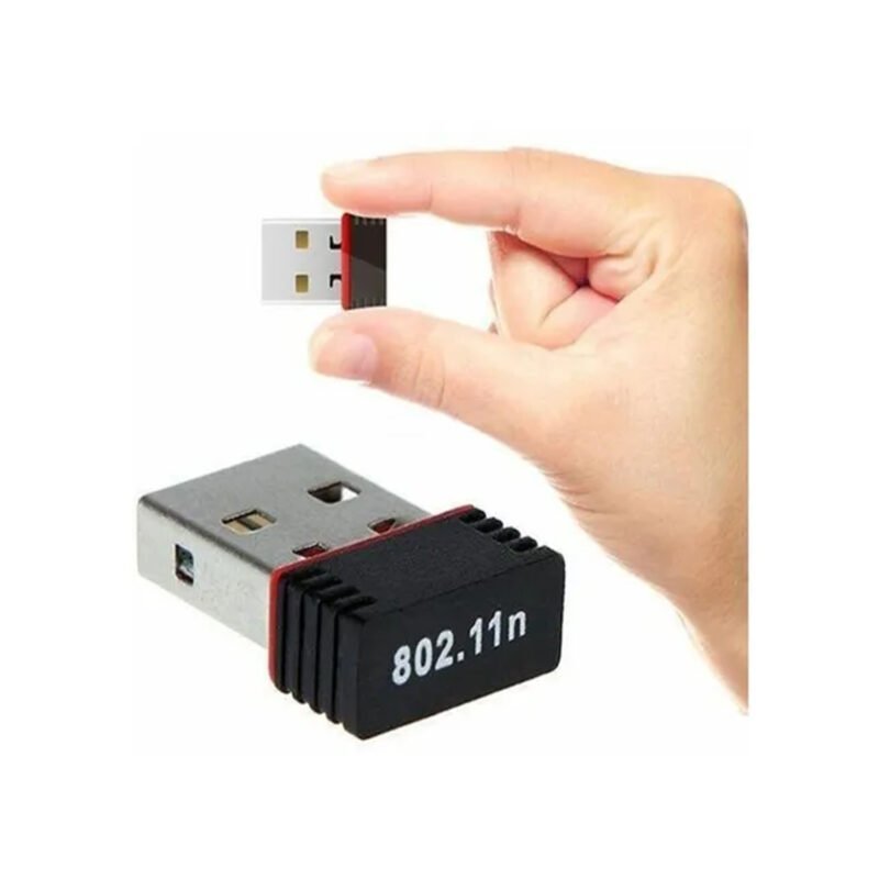 adaptador wifi 300mbps, 802.11 b/g/n, 2.4ghz, rf 20dbm, temp. 0 40°c, modulacion ofdm/cck/16 qam/64 qam.