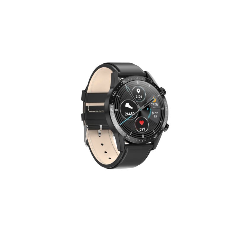 reloj smartwatch tipo analogo ip68, bt black — vista 3