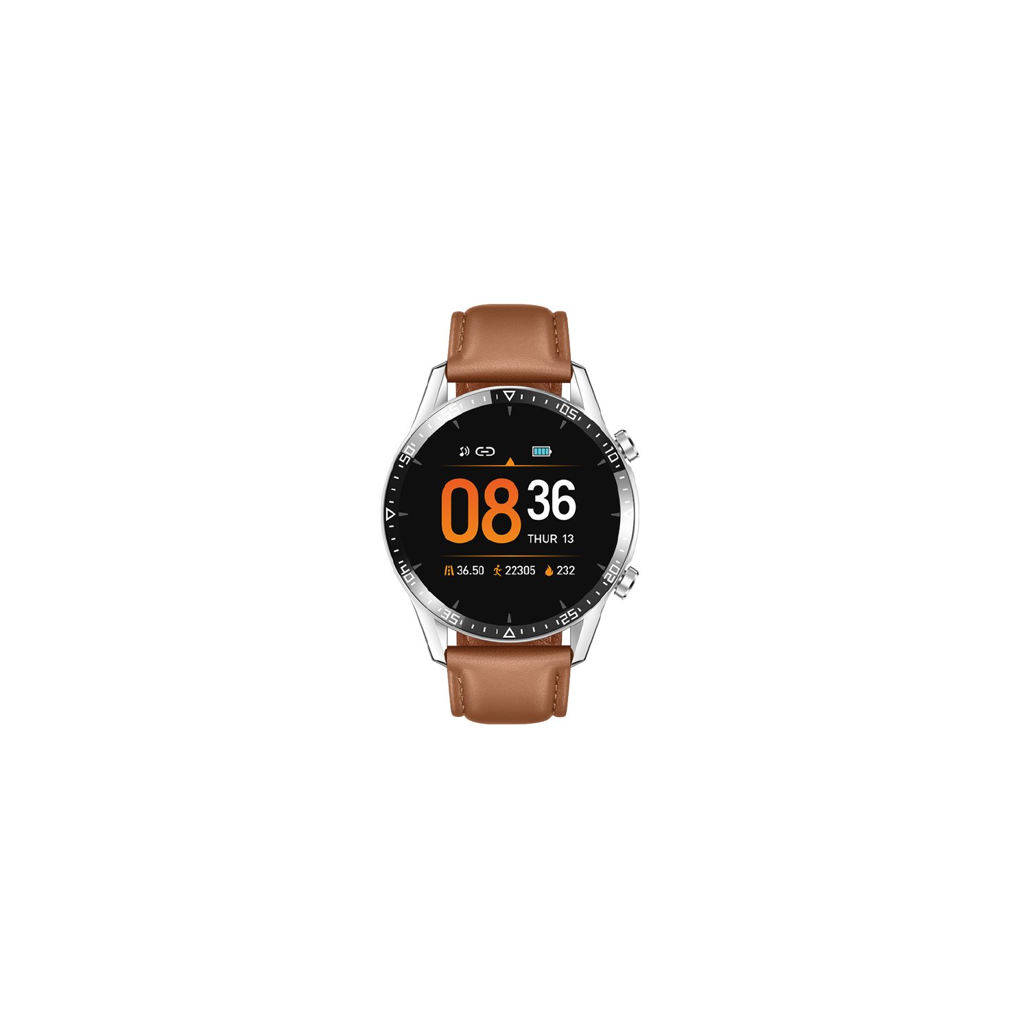 reloj smartwatch tipo analogo bt v4.0 / brown reloj smartwatch tipo analogo bt v4.0 / brown