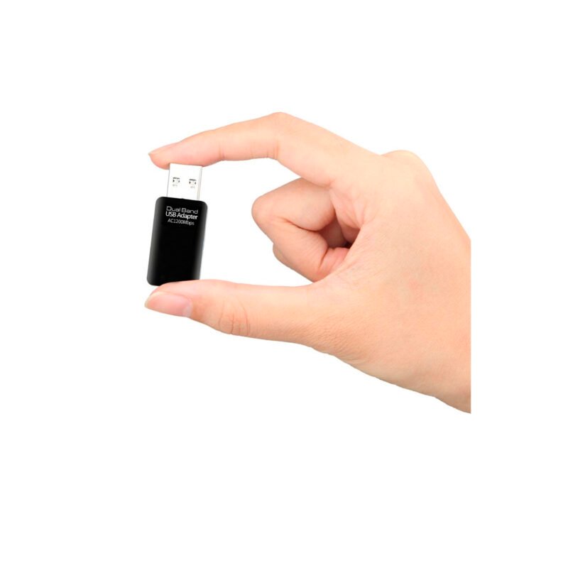 adaptador antena wifi usb dual band 2.4g y 5g 600 ghz — vista 2