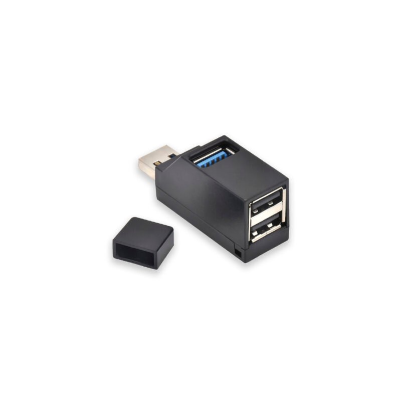 adaptador tecnolab mini 3.0 3 en 1, plug & play, material abs, interfaz usb3.0/usb2.0, peso: 0.021g. — vista 2