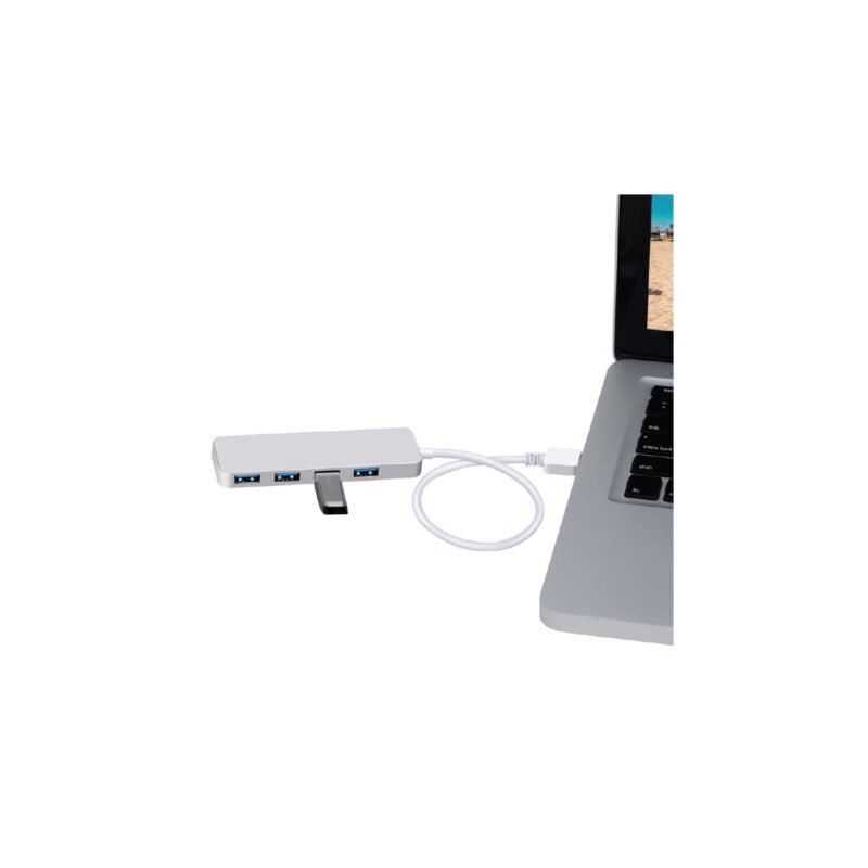 hub mini 4 puertos usb 3.0, 5gbps / 480mbps — vista 2