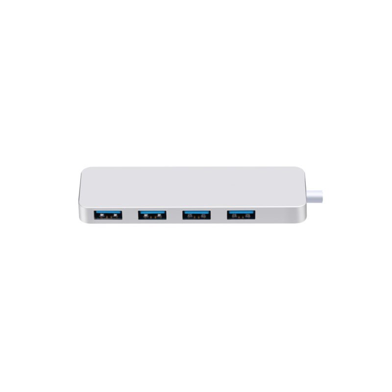 hub mini 4 puertos usb 3.0, 5gbps / 480mbps — vista 4