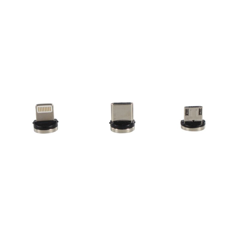 cable tecnolab 3 en uno conectores micro usb, lightning, tipo c. corriente 3a, usb 2.0, diseÑo rotativo 540°, 2m. — vista 9