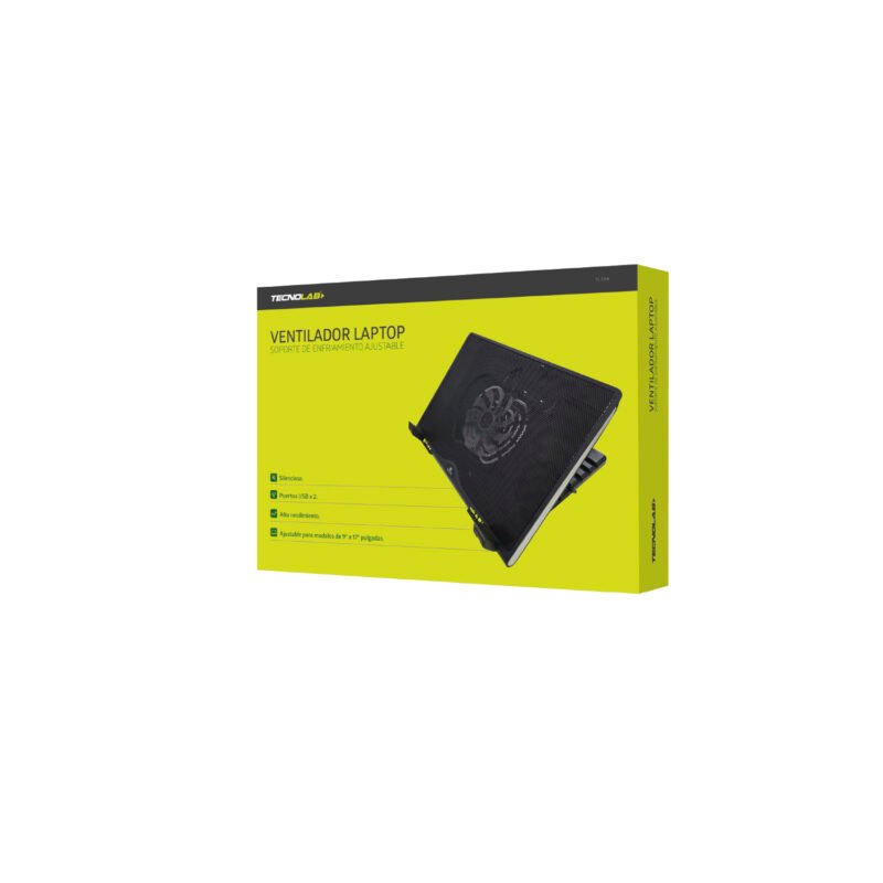ventilador tecnolab para laptop, para portatiles 9 17", plug & play, conexion usb x 2. — vista 4