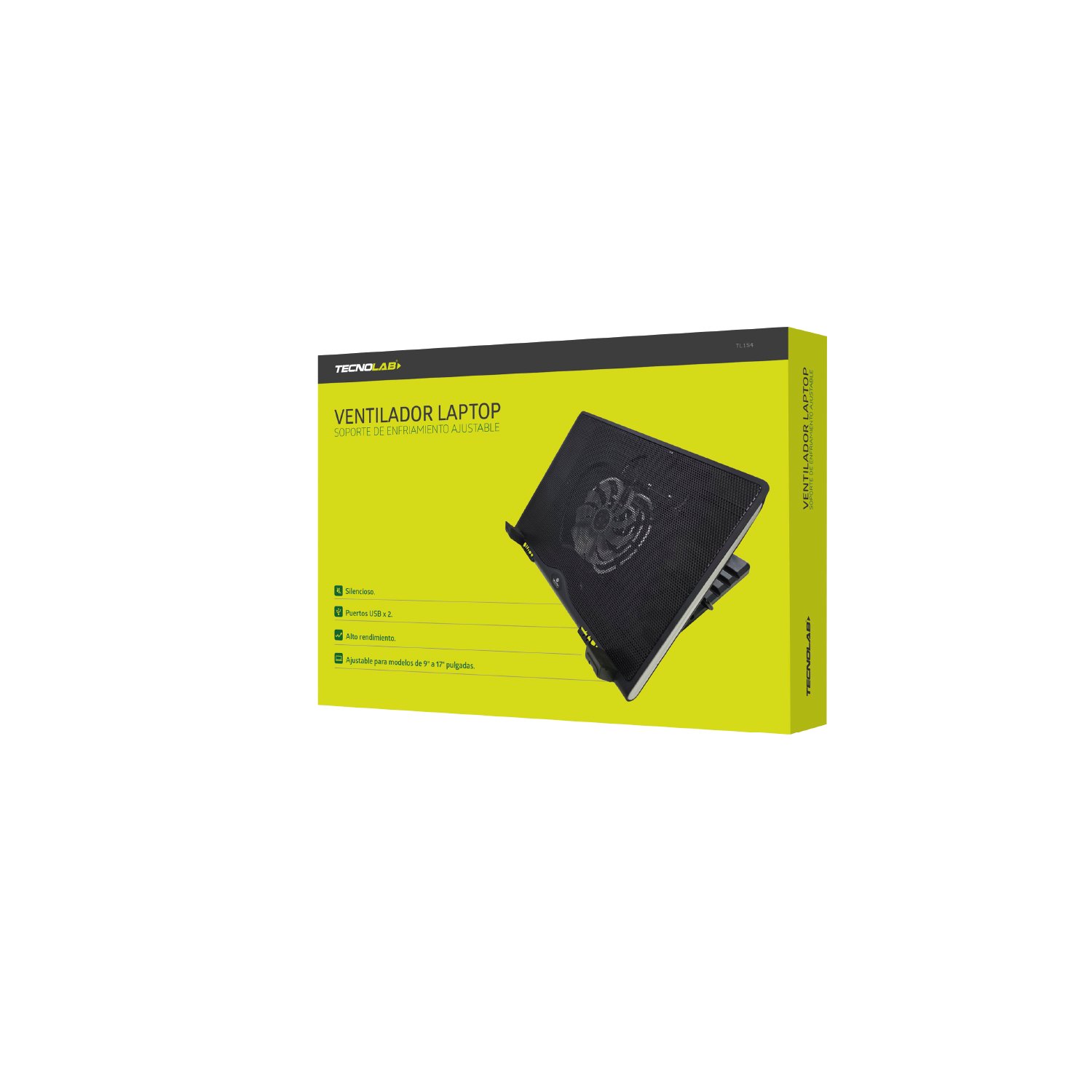 ventilador tecnolab para laptop, para portatiles 9 17", plug & play, conexion usb x 2. ventilador tecnolab para laptop, para portatiles 9 17", plug & play, conexion usb x 2.