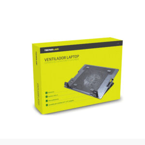 ventilador tecnolab para laptop, ajustable 9 17", diseÑo elegante, plug & play, conexion usb x2, velocidad 700 1400rpm.