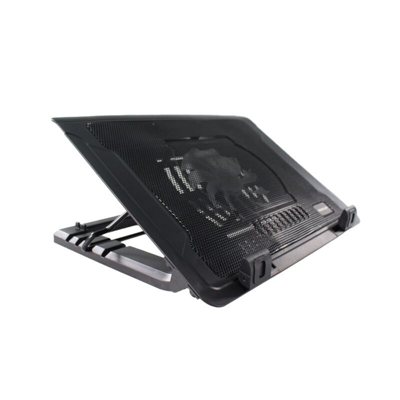 ventilador tecnolab para notebook, diseÑo ergonomico, ajustable 10" 17", silencioso, puertos usb x2, 5 alturas, velocidad 700 1400rpm. — vista 3
