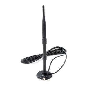 antena tecnolab hdtv uhf 470 862mhz, 3 5 db, soporte magnetico, cable 5m, temperatura 20 a +65°c.
