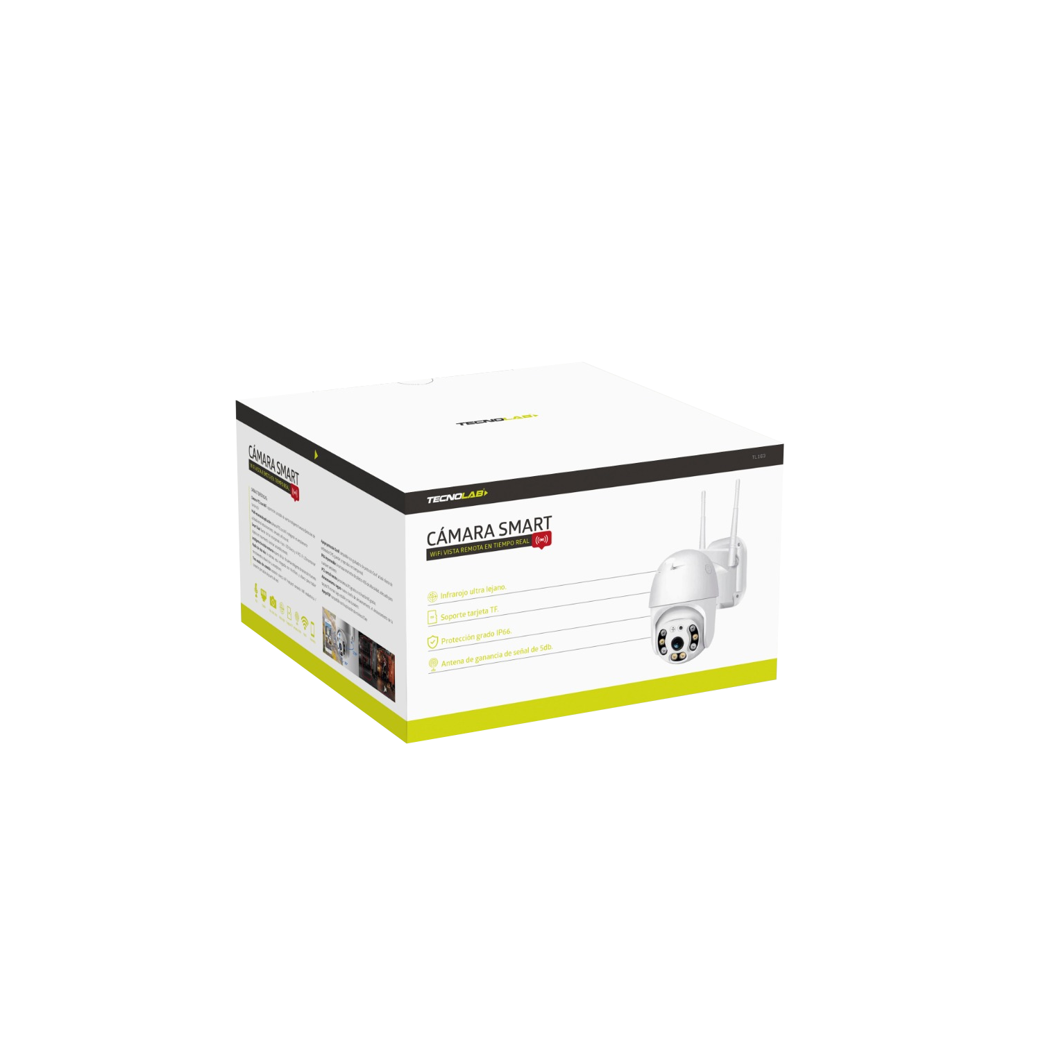 camara tecnolab ptz 1080p 2mp wifi con luz doble, deteccion de movimiento, led e ir, uso en exteriores.white camara tecnolab ptz 1080p 2mp wifi con luz doble, deteccion de movimiento, led e ir, uso en exteriores.white