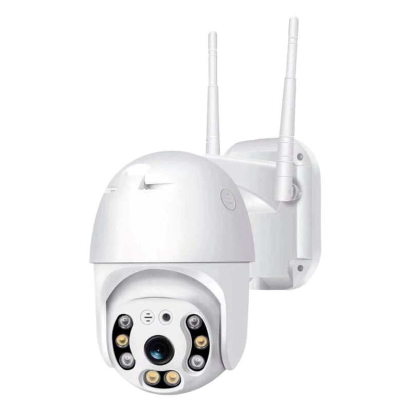 camara tecnolab ptz 1080p 2mp wifi con luz doble, deteccion de movimiento, led e ir, uso en exteriores.white — vista 5