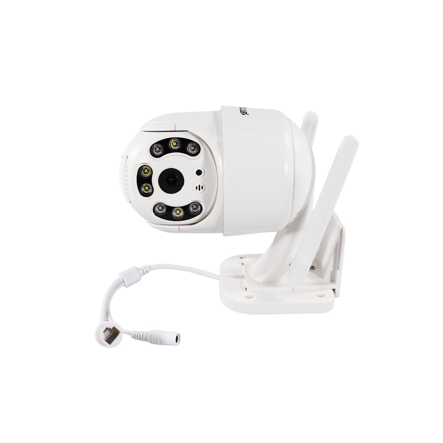 camara tecnolab ptz 1080p 2mp wifi con luz doble, deteccion de movimiento, led e ir, uso en exteriores.white camara tecnolab ptz 1080p 2mp wifi con luz doble, deteccion de movimiento, led e ir, uso en exteriores.white