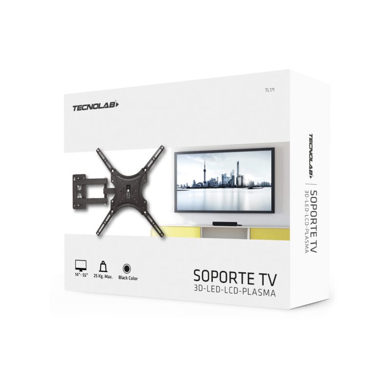 soporte tv de 14 a 55 pulgadas con brazo