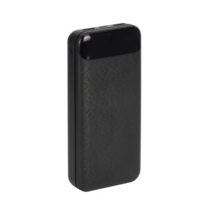 powerbank tecnolab 20000mah portatil, entrada micro usb y tipo c, pantalla display, incluye cable de carga.