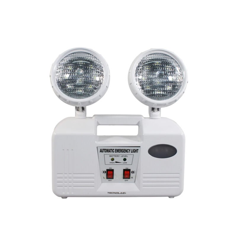 luz de emergencia led recargable, doble foco 180 lumenes — vista 2