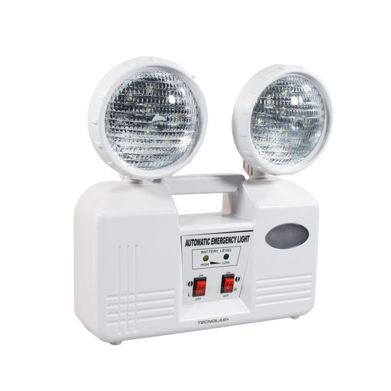 luz de emergencia led recargable, doble foco 180 lumenes — vista 3
