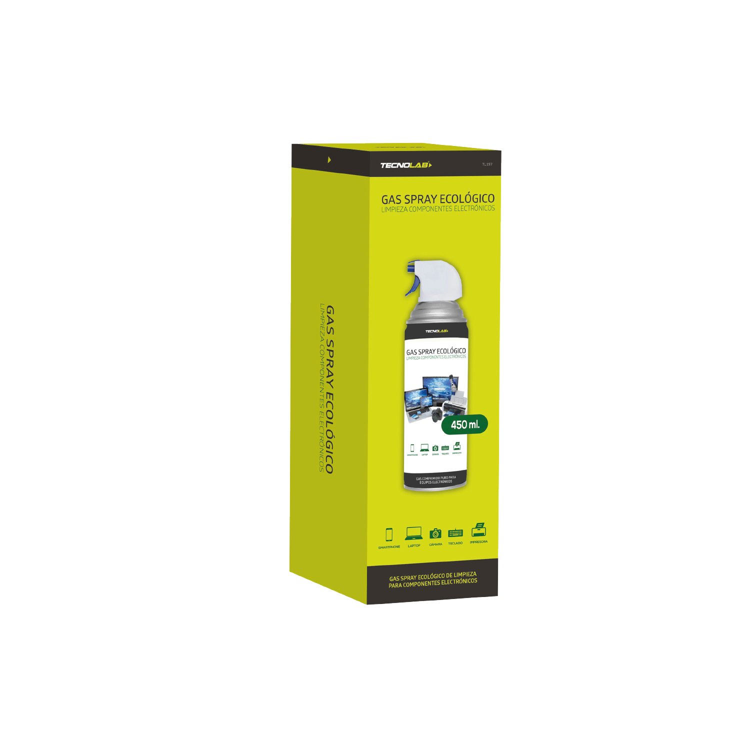 aire comprimido tecnolab para limpiar componente electronicos 450ml aire comprimido tecnolab para limpiar componente electronicos 450ml