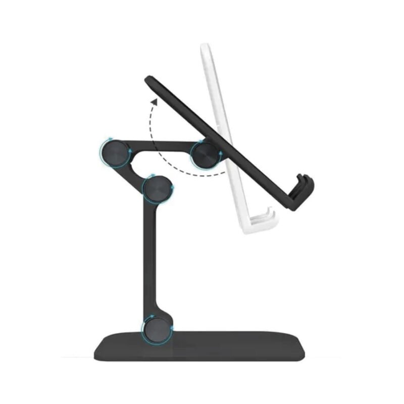soporte tecnolab plegable, diseÑo unico y elegante, compatible smartphones y tablets de 4 12.9", ajuste de angulo hasta 120°. — vista 4