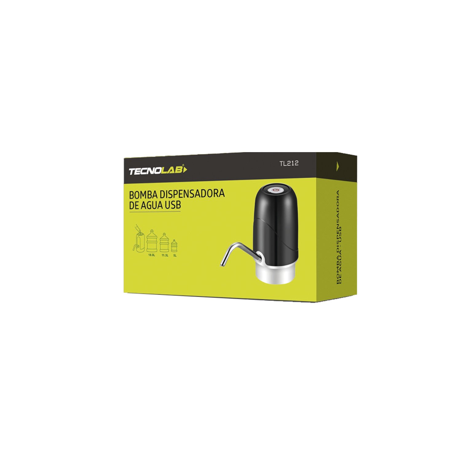 dispensador de agua carga usb tecnolab, tubo de acero inoxidable ss304, manguera de silicona, 1200ma. dispensador de agua carga usb tecnolab, tubo de acero inoxidable ss304, manguera de silicona, 1200ma.