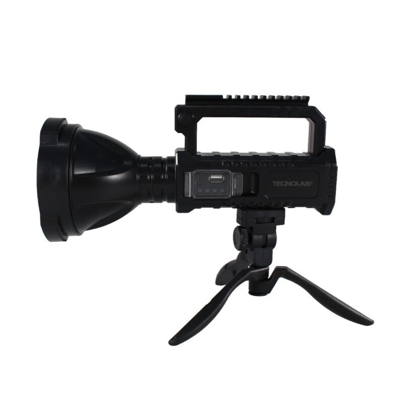 linterna tecnolab led recargable, usb, incluye tripode, luz de largo alcance, duracion 5 10 horas. 2000 lumenes. — vista 16