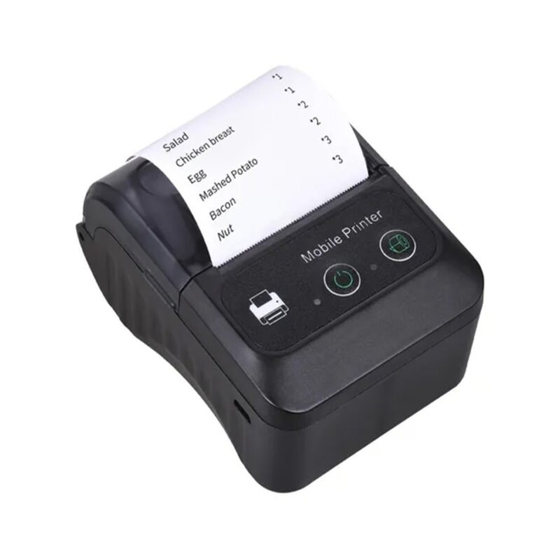 impresora termica tecnolab portatil, ancho de impresion 48mm, bateria 1500mah, interfaz bt 2.0/usb, codigos 1d.