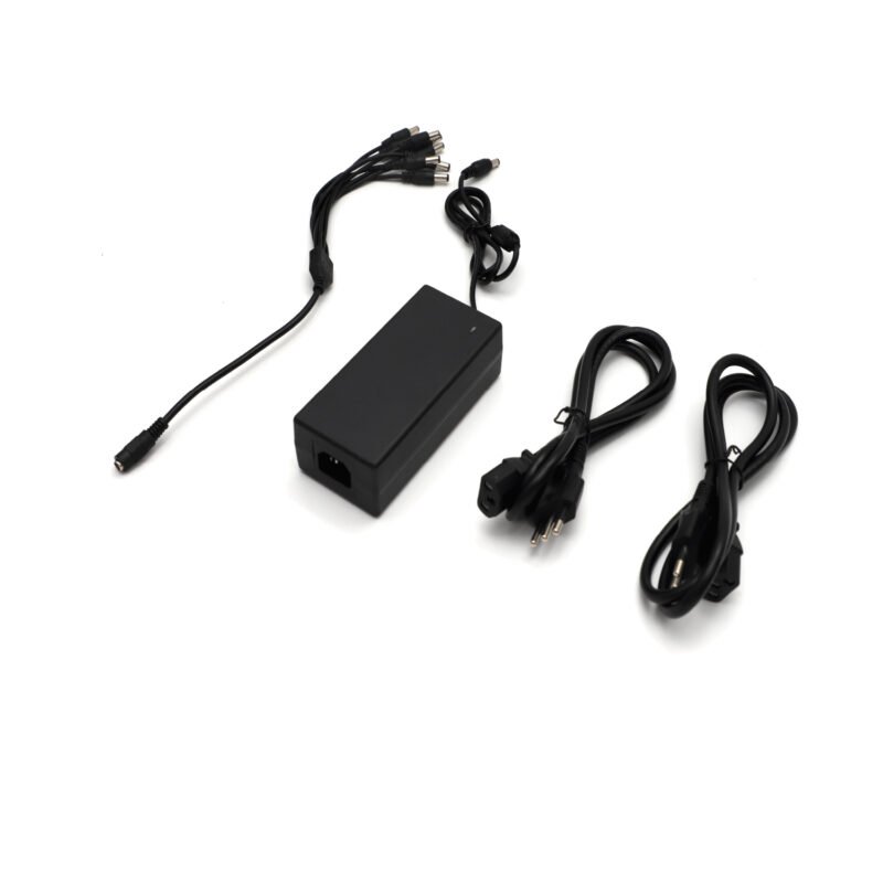 cargador tecnolab para camaras de seguridad, 12v 8amp, alta eficiencia, cable de 8 salidas. — vista 2