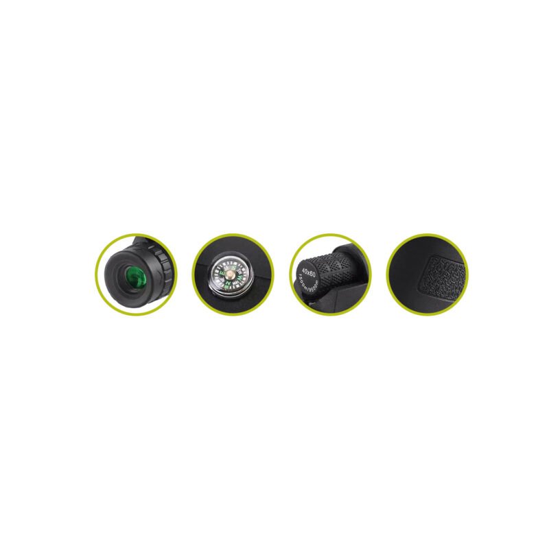 telescopio tecnolab monocular portatil, zoom 40x60, optica doble, lente y prisma multicapa, ideal para actividades outdoor. — vista 3