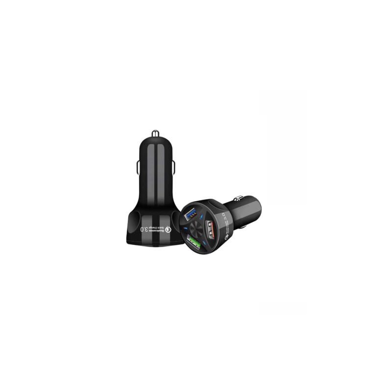 cargador tecnolab para automovil carga rapida 3.0 para 12v, con 3 puertos usb, proteccion sobre voltaje y cortocircuito. — vista 2