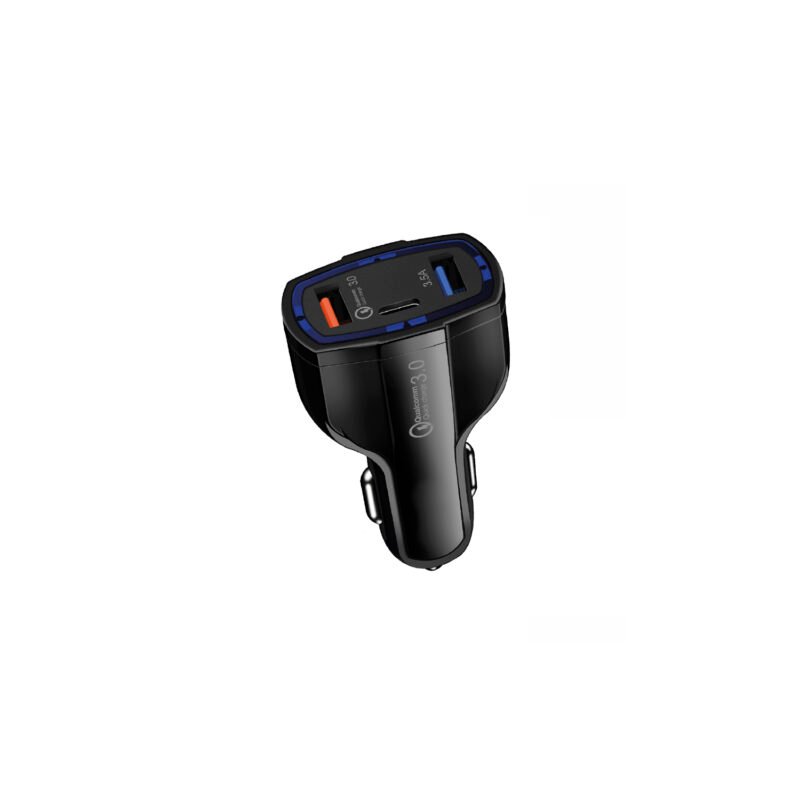 cargador tecnolab para automovil carga rapida qc3.0 para s, 12v con 3 puertos usb + pd