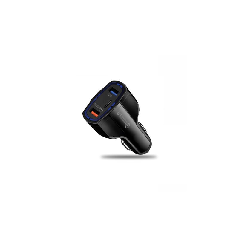 cargador tecnolab para automovil carga rapida qc3.0 para s, 12v con 3 puertos usb + pd — vista 2