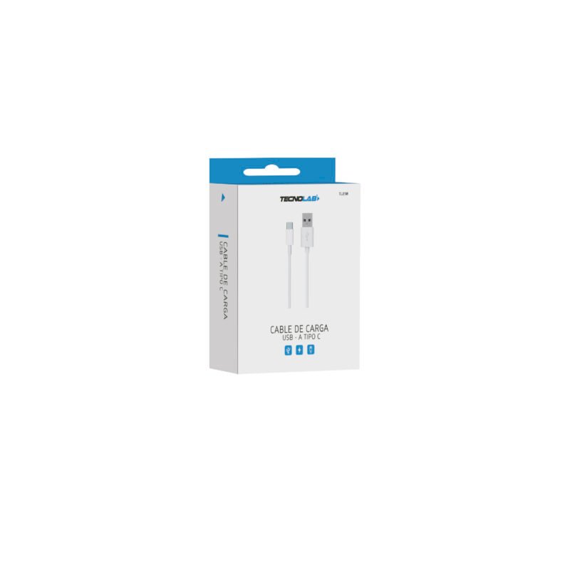 cable tecnolab de carga usb 2.0 a tipo c de alambre de cobre, largo: 1m aprox. — vista 2
