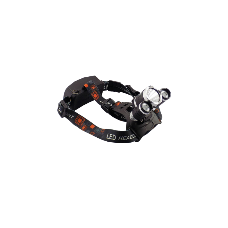 linterna tecnolab led cree t6, ajustable, inclinacion delantera y trasera, bateria 2x18650 3.7v (incluidas), carga micro usb. — vista 2