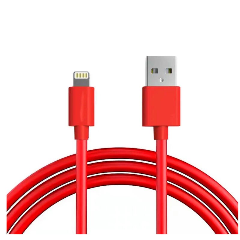 cable de iphone y ipad usb a lightning certificado. red — vista 3