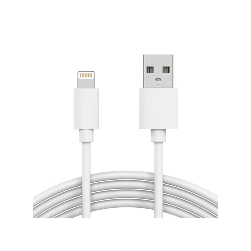 cable de iphone y ipad usb a lightning certificado por. black — vista 5
